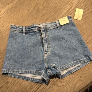 Classic Blue Denim Women's Sailor Shorts